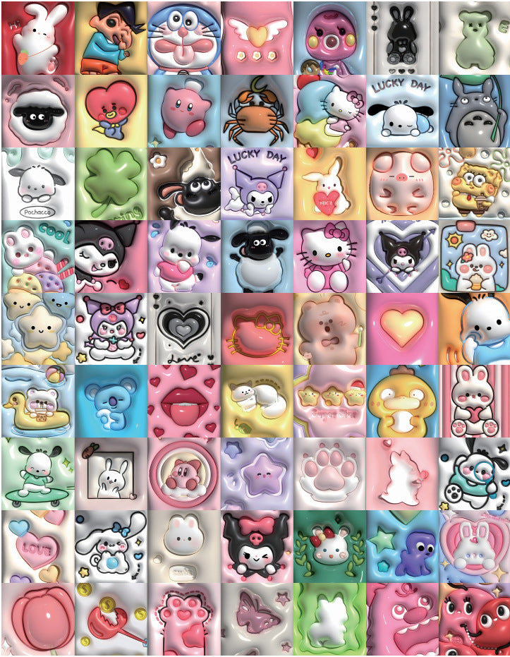 DIY card book with 50pcs stickers