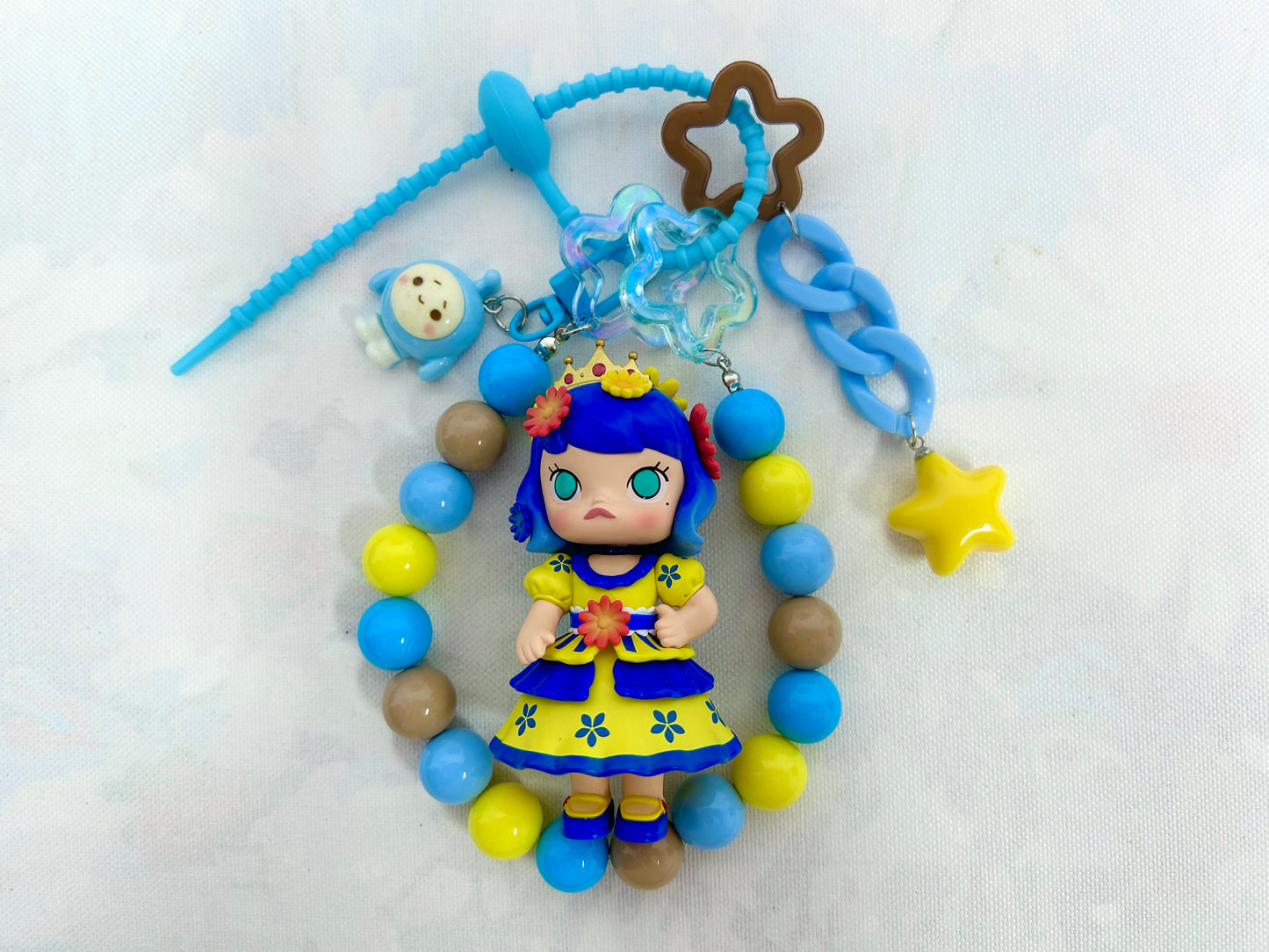 DIY keychain with toy doll,price depends on the doll and keychain style