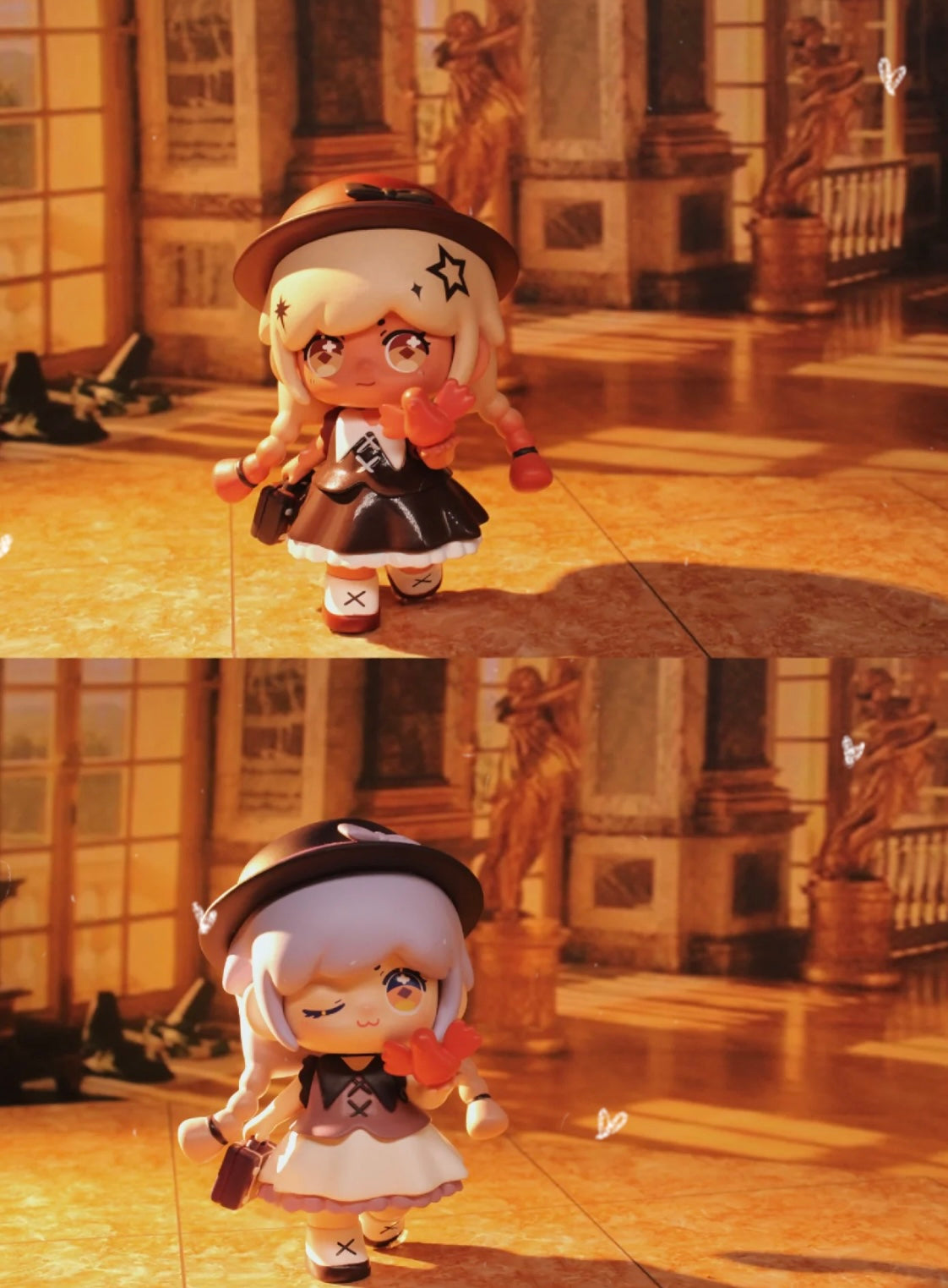 The symbiosis in the mirror toy doll