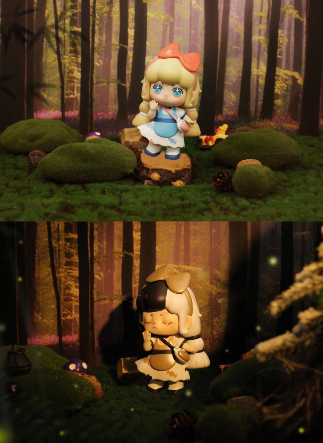 The symbiosis in the mirror toy doll