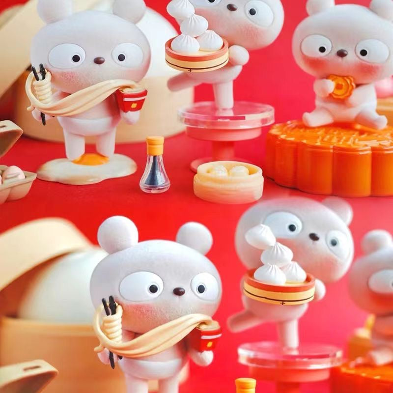 cold rabbit baby Chinese food toy doll