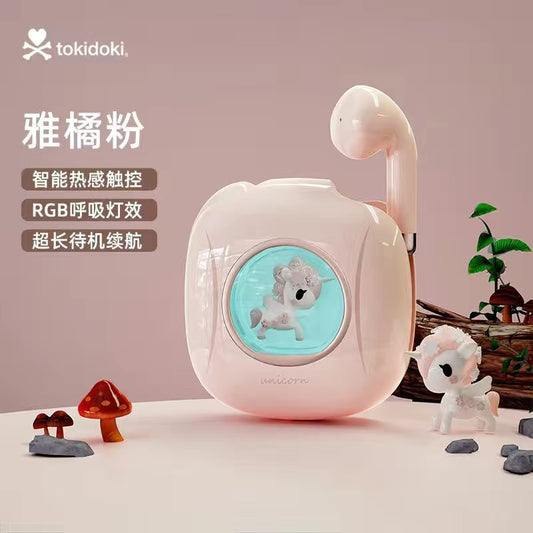 tokidoki bluetooth earphone with changing lights,include charging cable