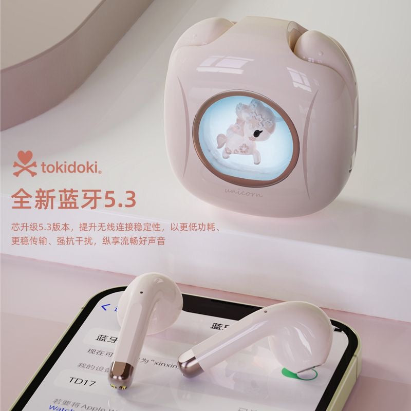 tokidoki bluetooth earphone with changing lights,include charging cable