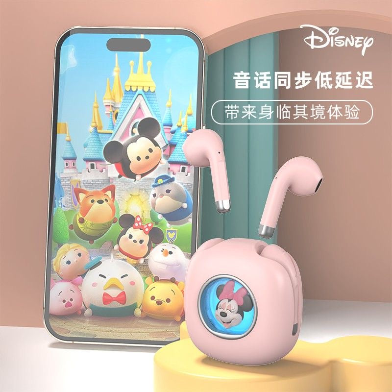 Disney bluetooth earphone with changing lights,include charging cable