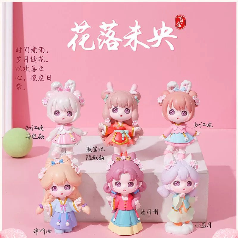 Falling blossom toy doll