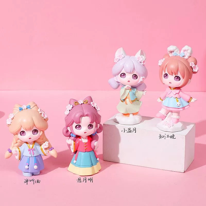 Falling blossom toy doll