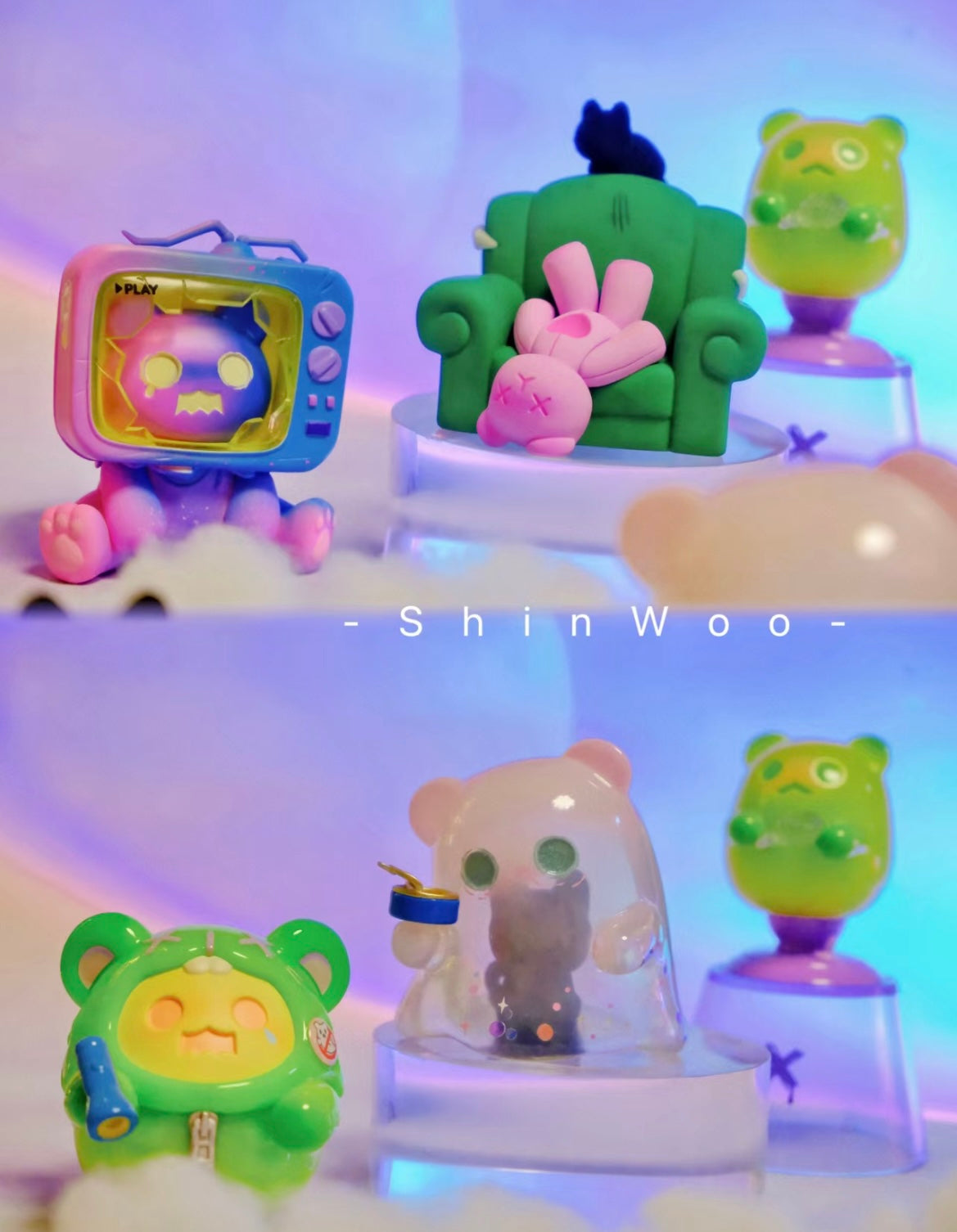 Shinwoo ghost bear house toy doll
