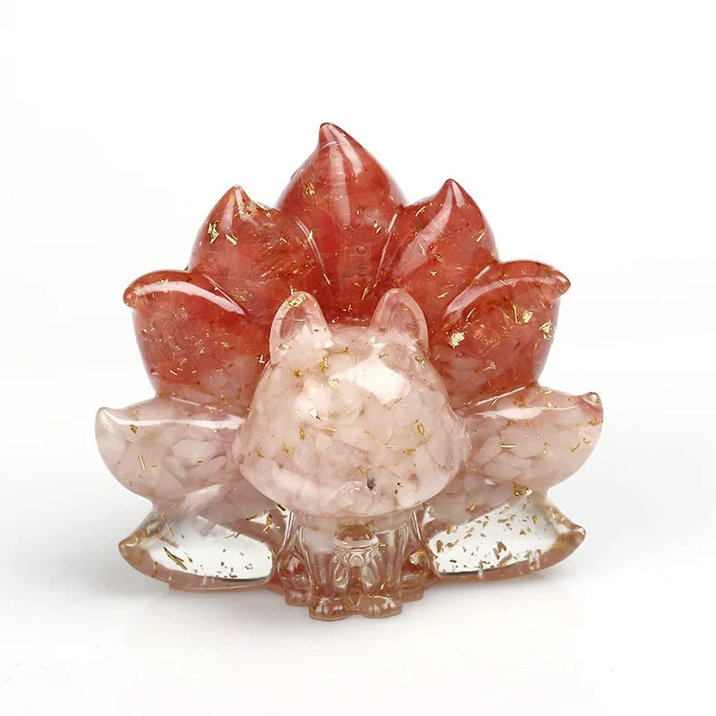 Crystal 9-tail fox toy doll