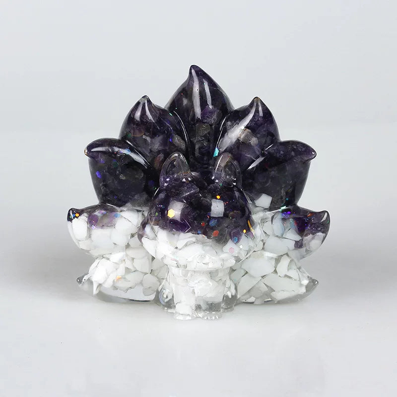 Crystal 9-tail fox toy doll