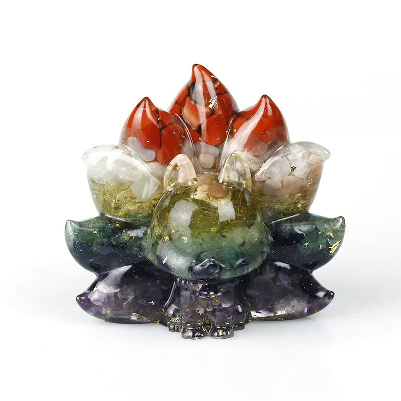 Crystal 9-tail fox toy doll