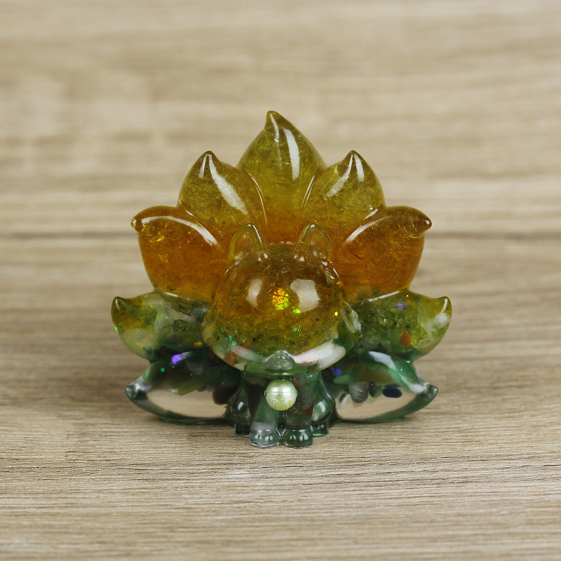 Crystal 9-tail fox toy doll