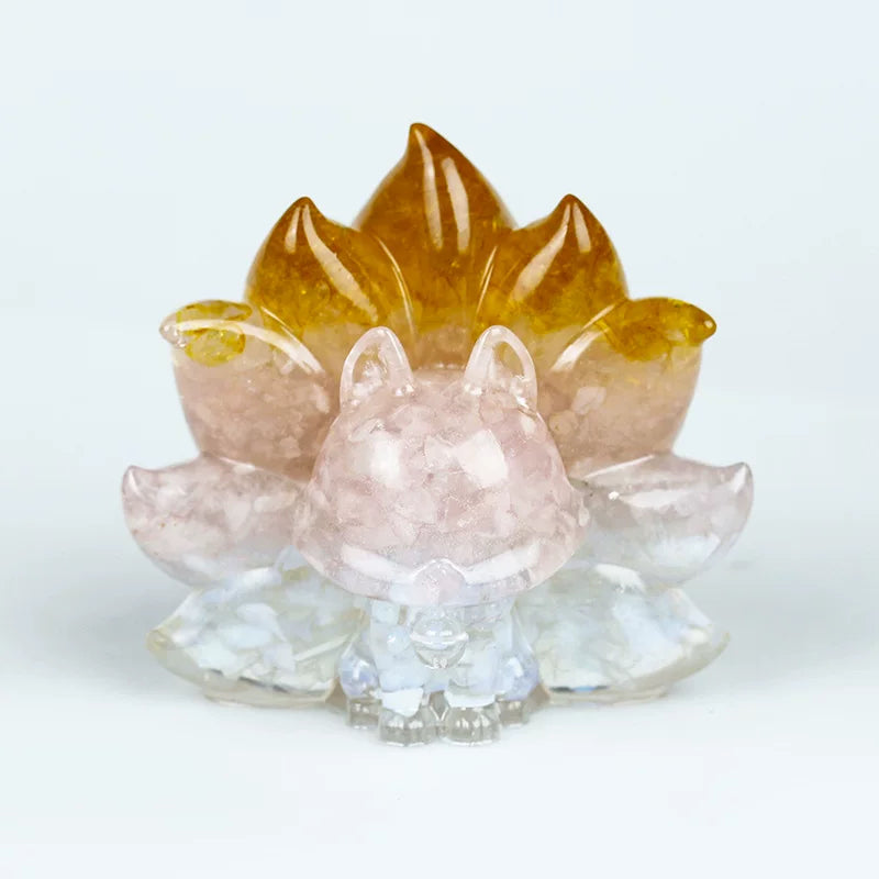 Crystal 9-tail fox toy doll