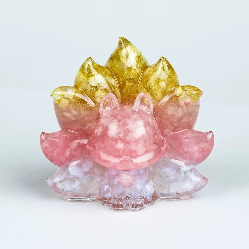 Crystal 9-tail fox toy doll