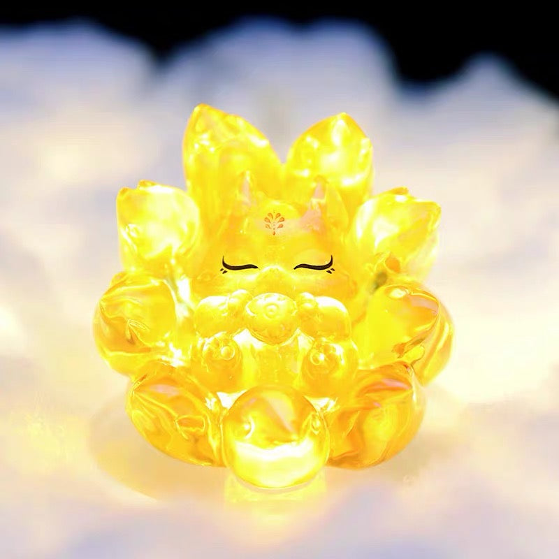 Kunlun light up 9 tail fox toy doll