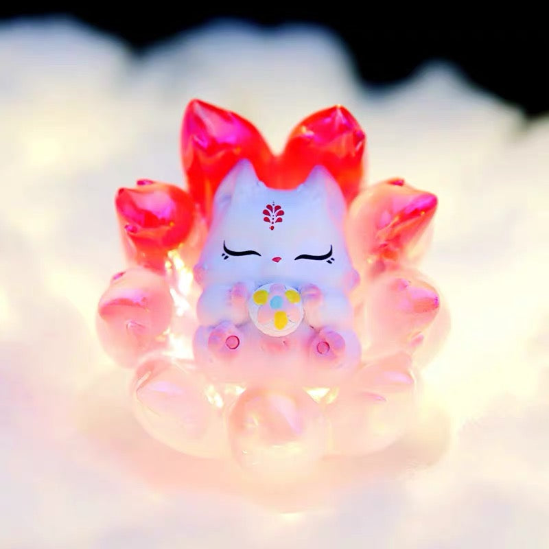 Kunlun light up 9 tail fox toy doll