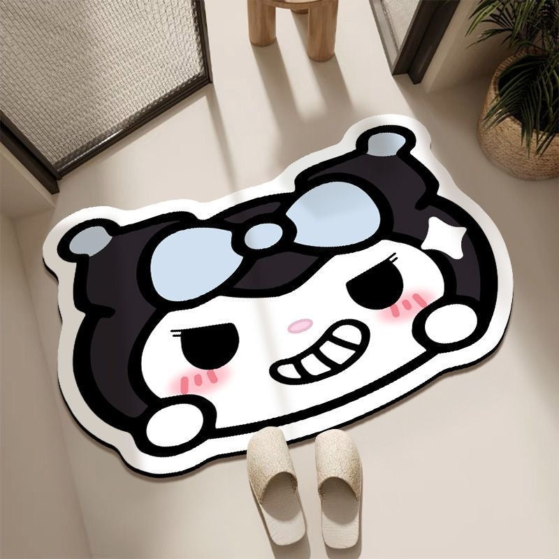 Kuromi bathroom absorbent diatomaceous earth mat,different size