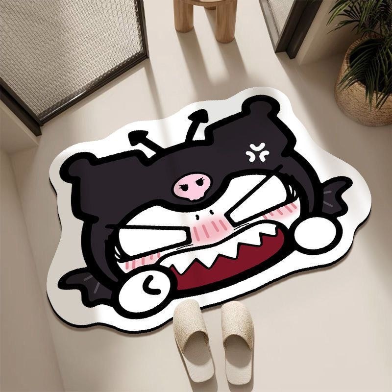 Kuromi bathroom absorbent diatomaceous earth mat,different size