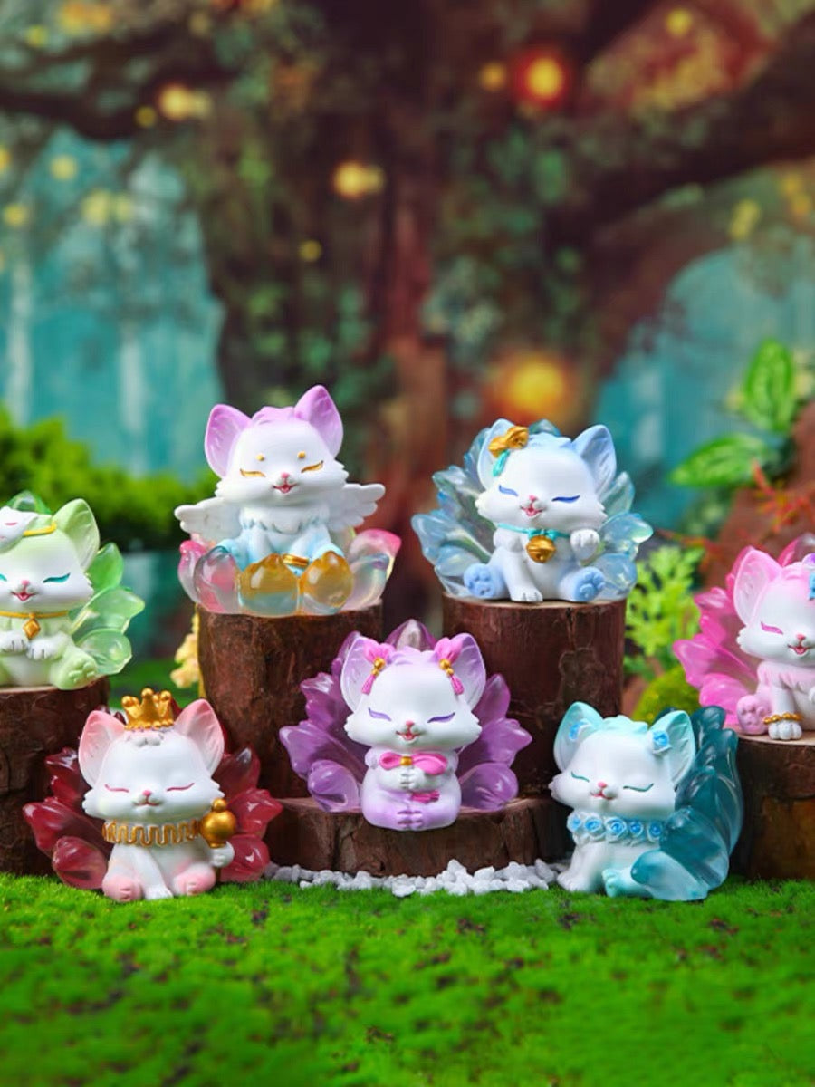 Mountain and sea 9 tail fox toy doll