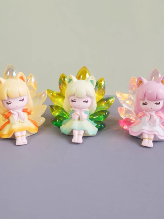 Blue hill light up 9 tail fox toy doll