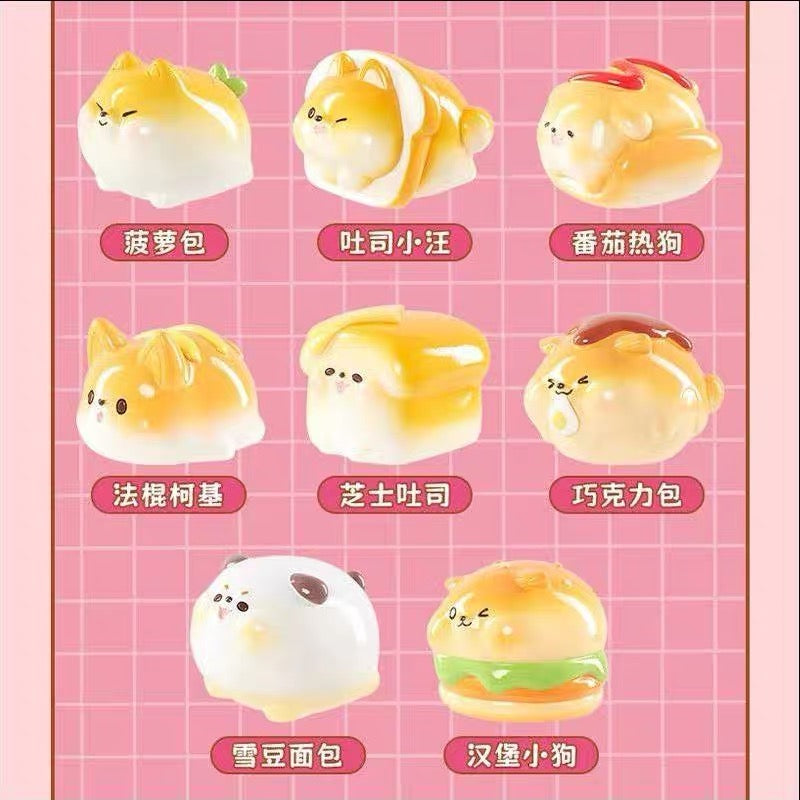 【SALE】Bread puppy toy doll-only 2 left,can ask which 2 designs before you order