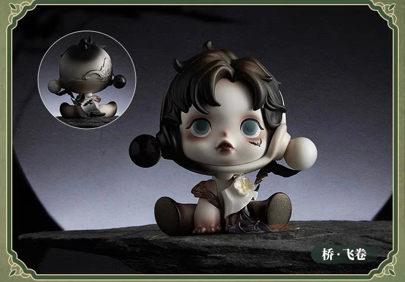 Skull panda plum blossom figurine