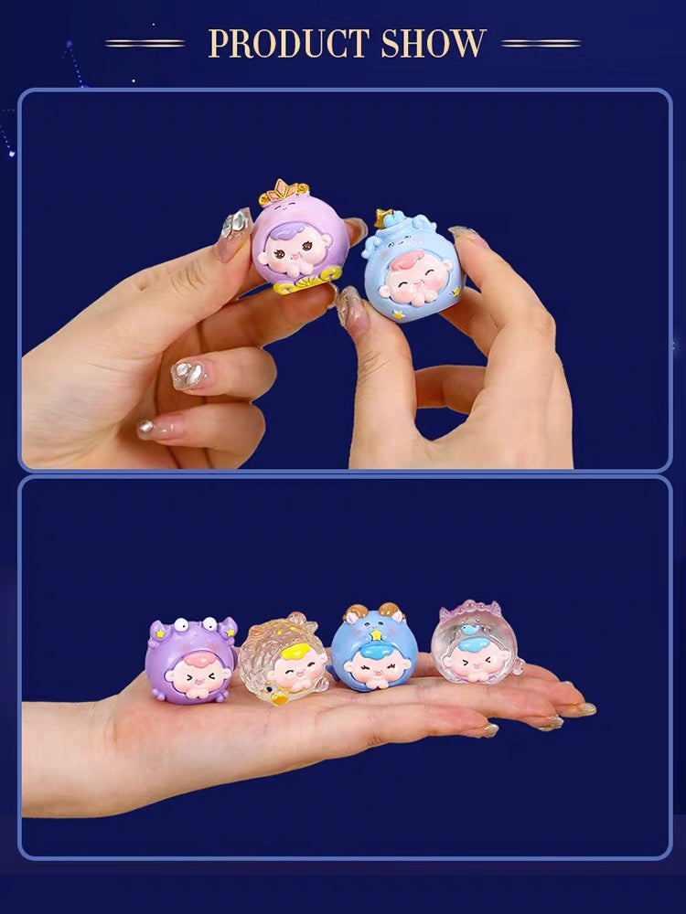 12 Constellations cute mini bean,4 beans