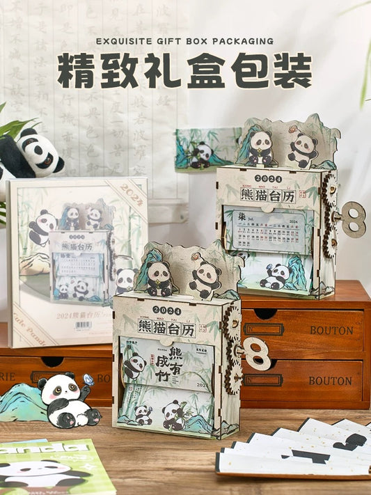 Panda calendar,DIY calendar and night light wordpad calendar