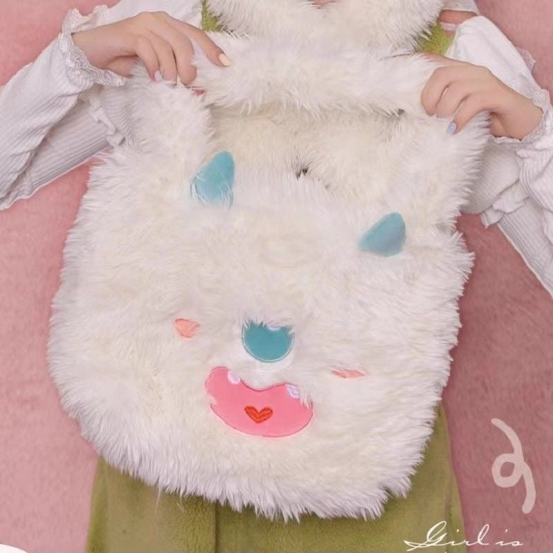 Monster fluffy bag,4 colors