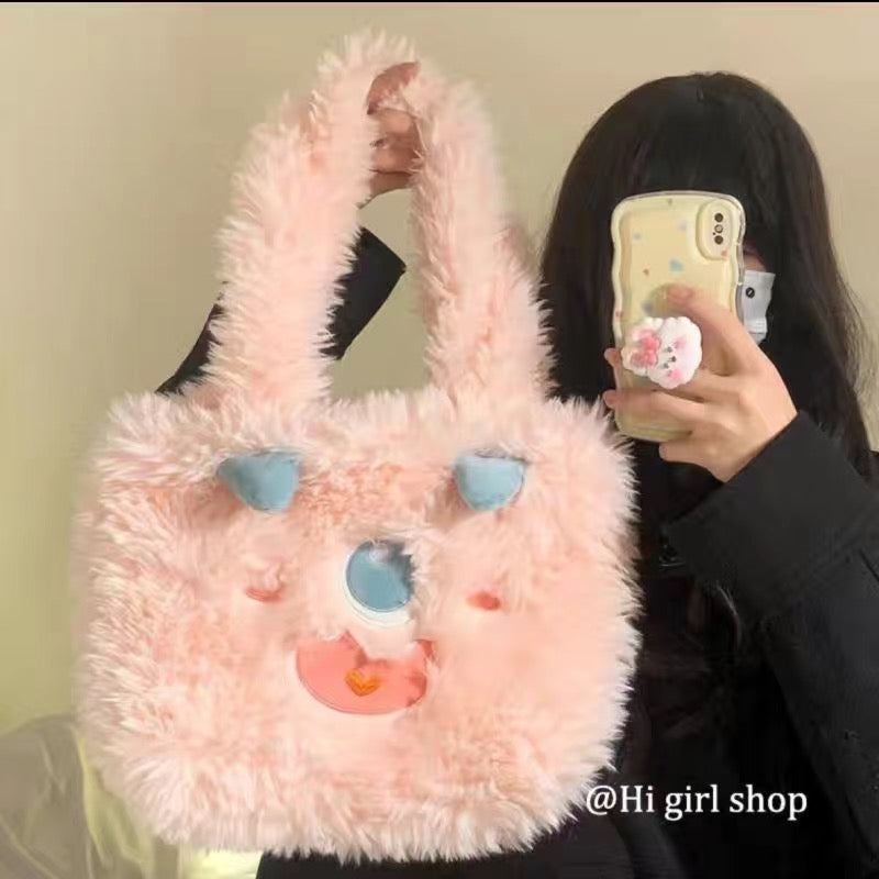 Monster fluffy bag,4 colors
