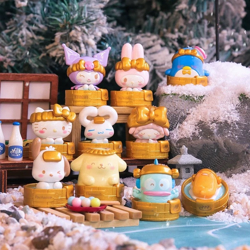 Sanrio family hot spring mini bean,3 in 1 bag-piano/fishman/sam left