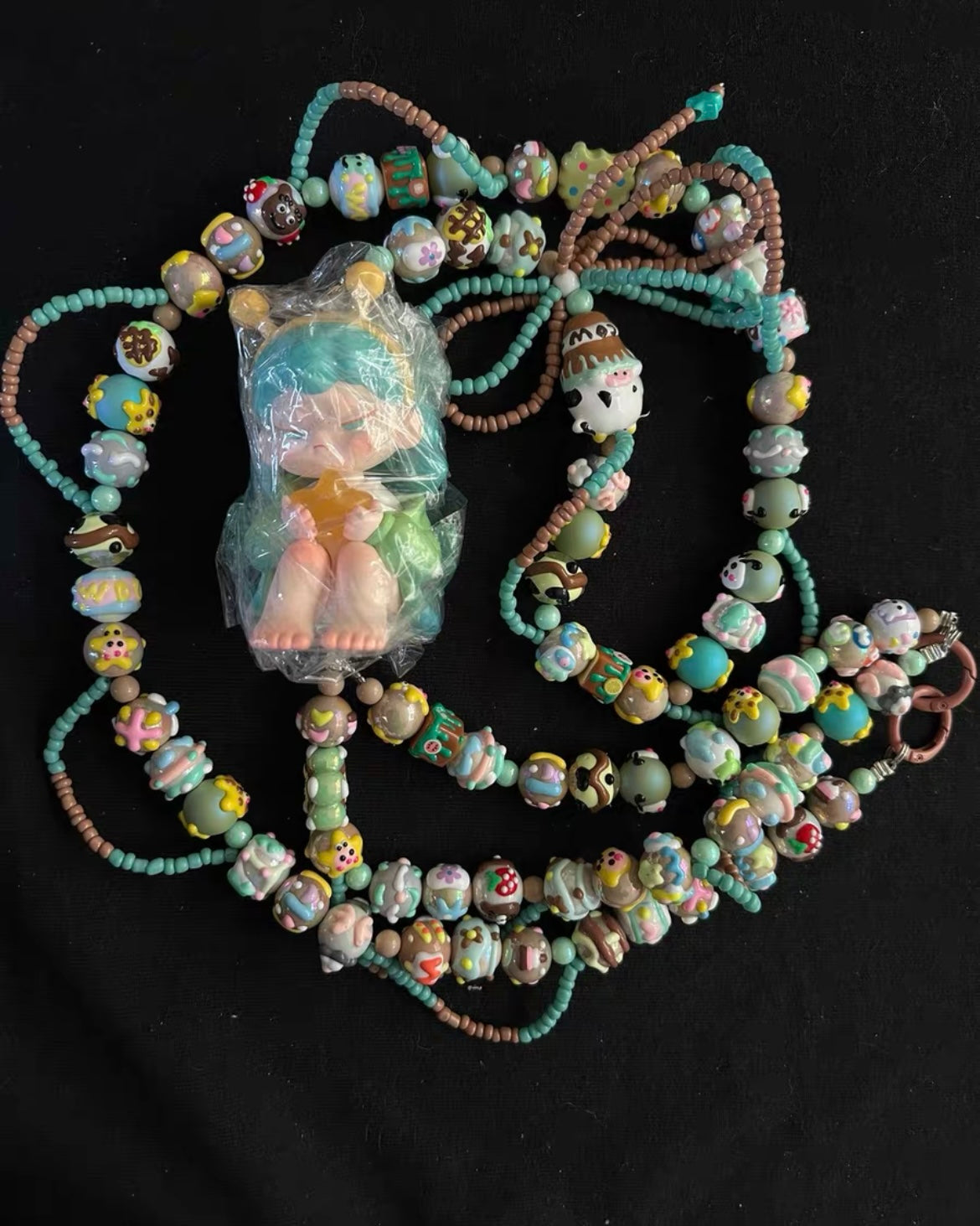 DIY lanyard,crossbody chain with doll