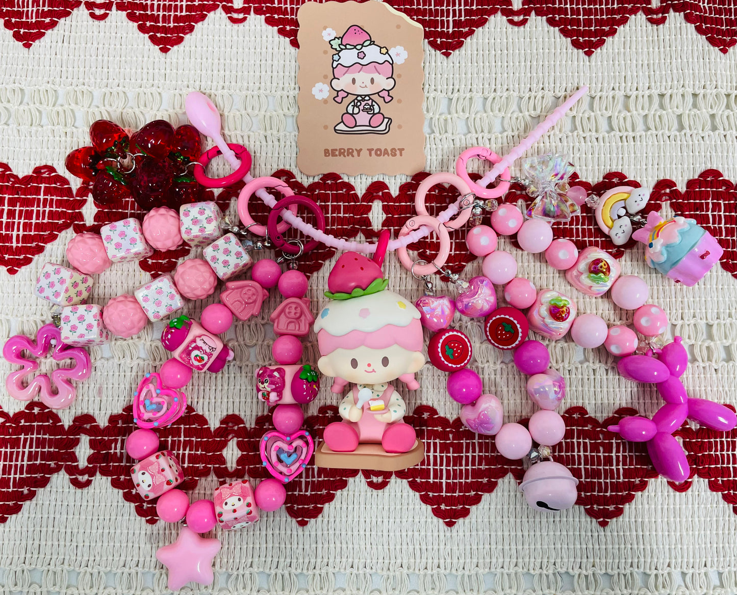 DIY keychain with toy doll,price depends on the doll and keychain style
