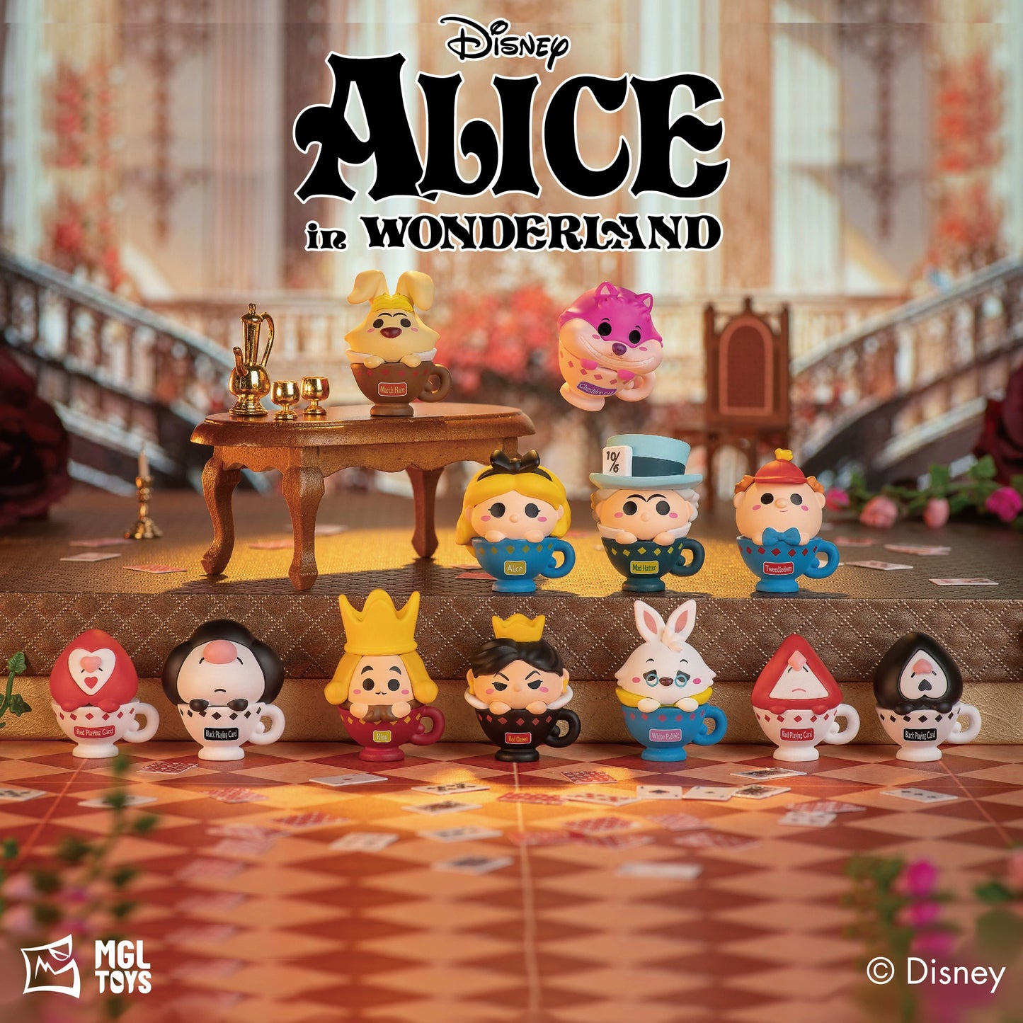 Disney Alice in wonderland mini bean,2 beans