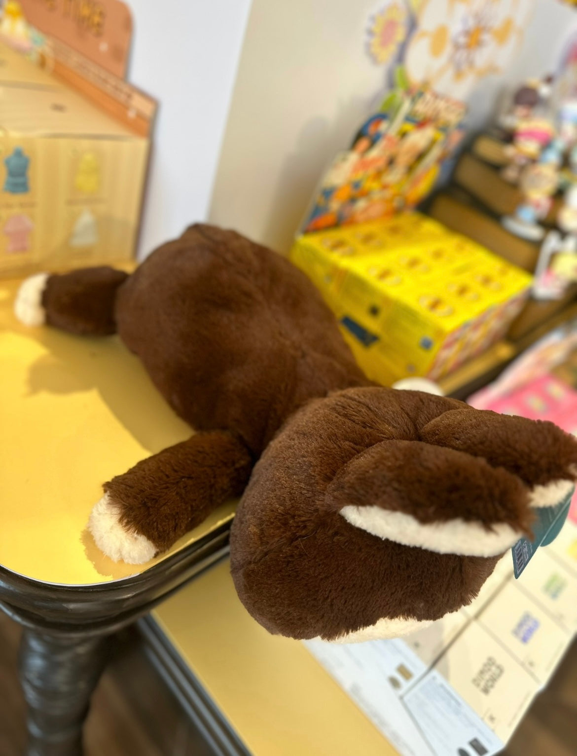 Labubu lying down plush,fluffy