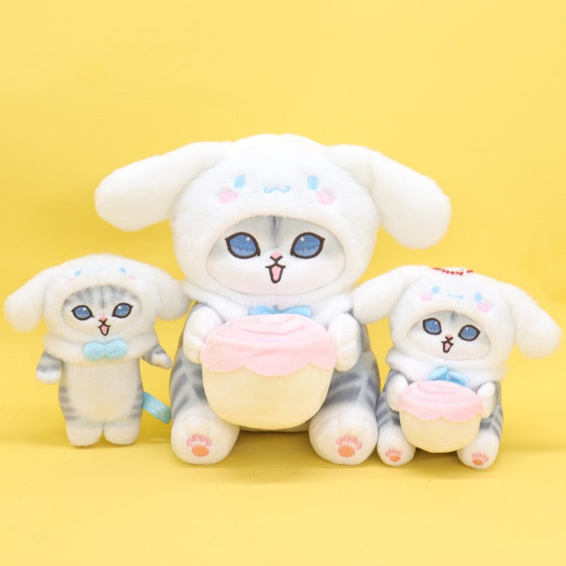 【PREORDER】Mofusand sanrio fluffy plush,keychain,pendant,12cm/15cm/20cm