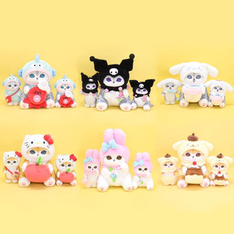 【PREORDER】Mofusand sanrio fluffy plush,keychain,pendant,12cm/15cm/20cm