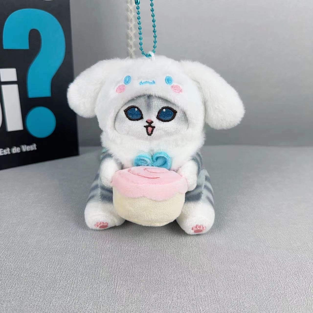 【PREORDER】Mofusand sanrio fluffy plush,keychain,pendant,12cm/15cm/20cm