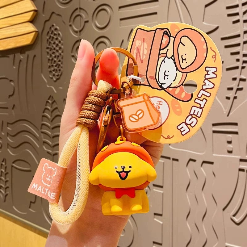 【PREORDER】MALTESE puppy keychain,many options