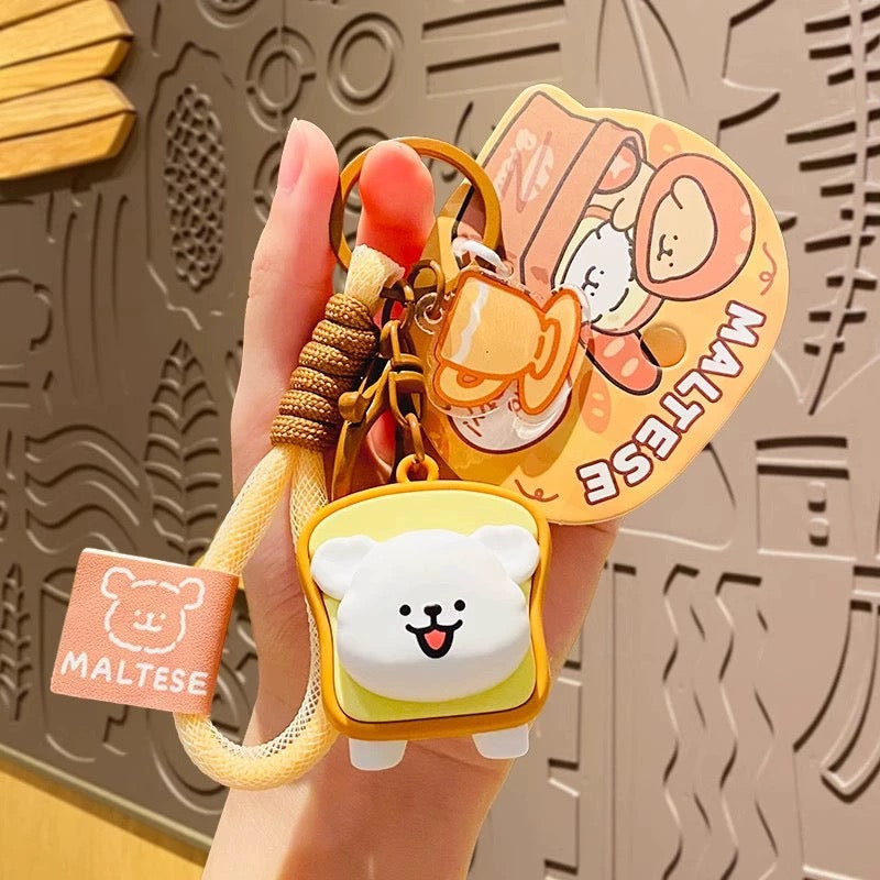 【PREORDER】MALTESE puppy keychain,many options