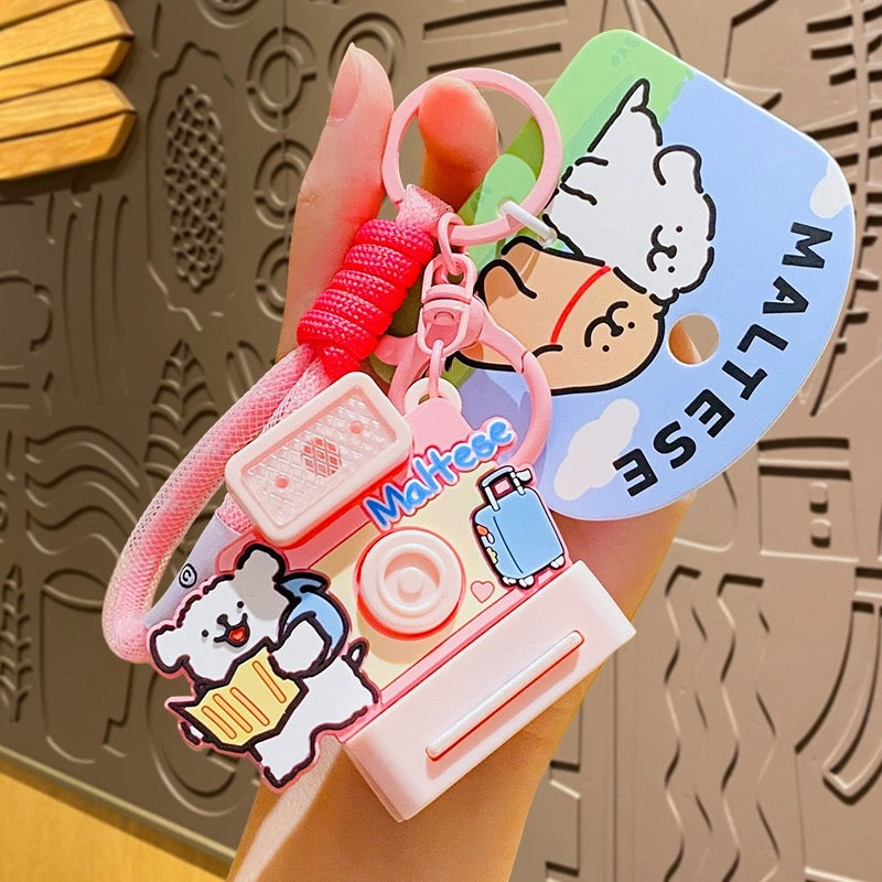 【PREORDER】MALTESE puppy keychain,many options