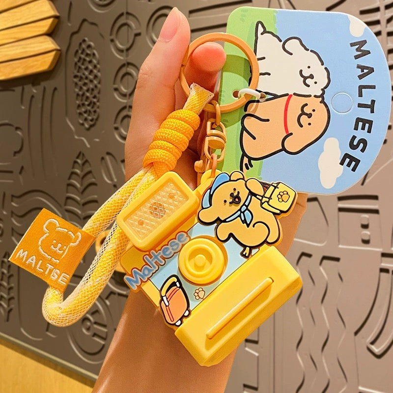【PREORDER】MALTESE puppy keychain,many options