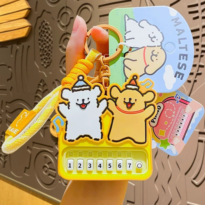 【PREORDER】MALTESE puppy keychain,many options