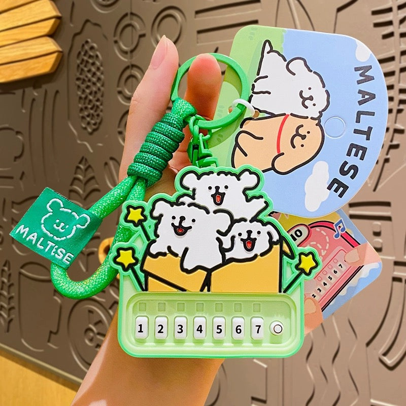 【PREORDER】MALTESE puppy keychain,many options