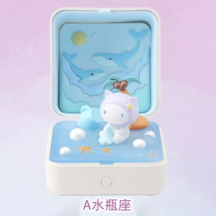 12 constellations zodiac make a wish music light