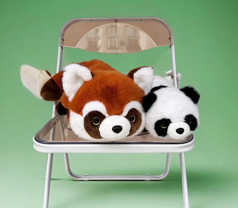 【PREORDER】Magical panda plush doll, red panda disguised as a panda,20cm