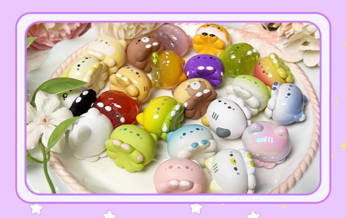 Octcats’ Summer Party Mini Bean,4 In 1 Bag