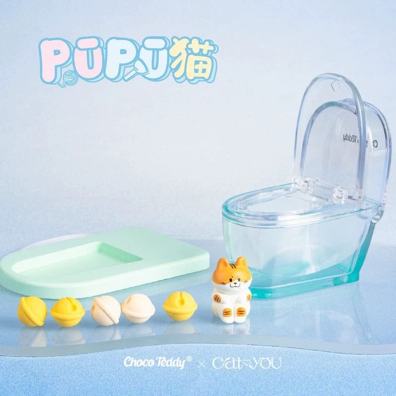 Choco Teddy PUPU Cat Toilet Phone Stand
