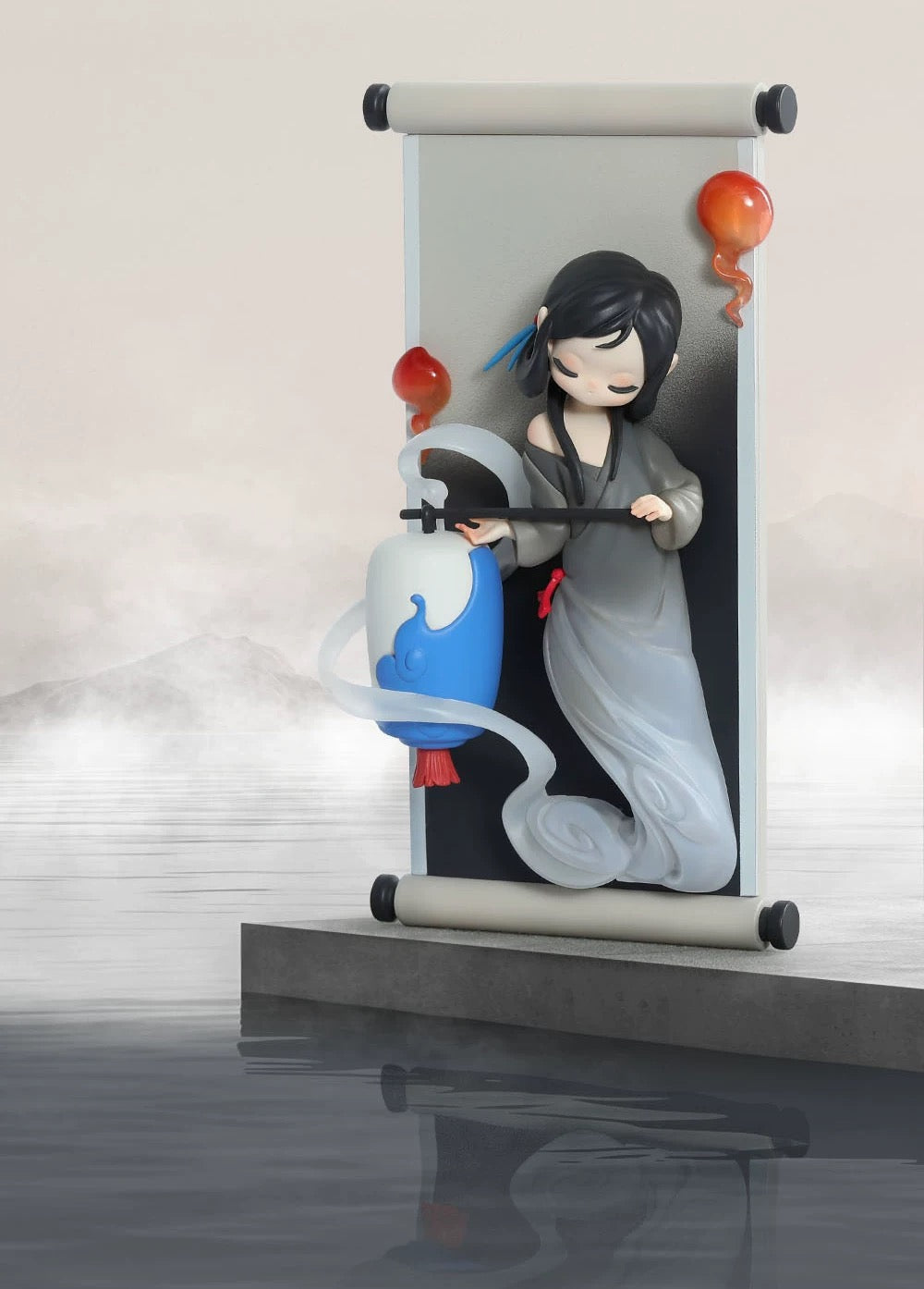 Sleep Chinese Scrolls-lantern one left