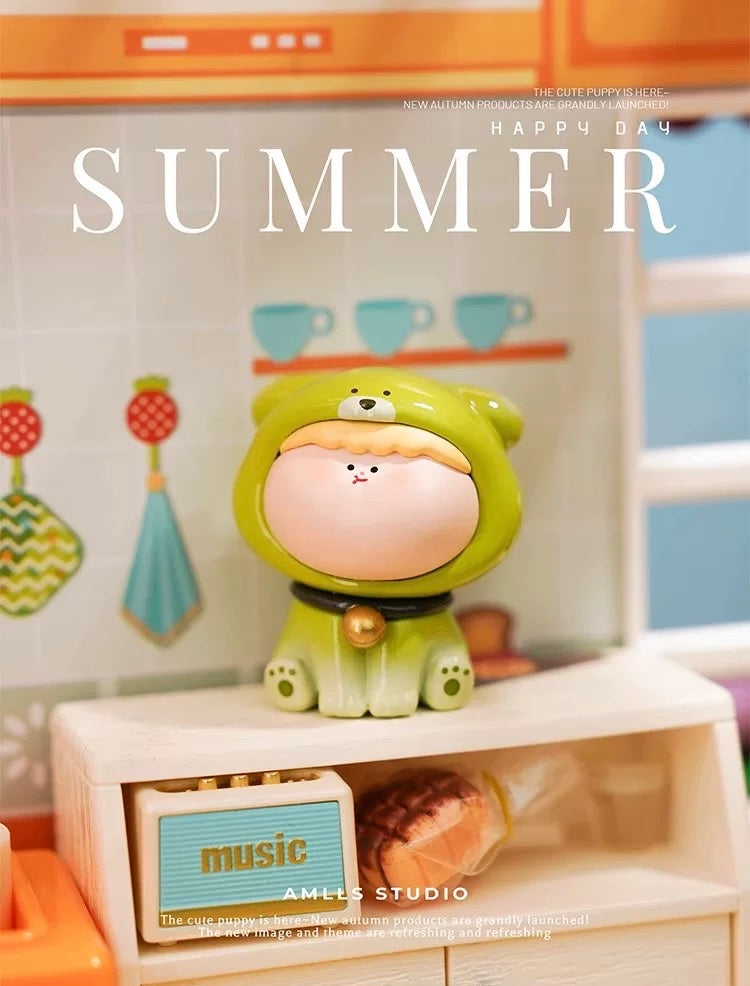 Amlls Cute Little Dog Mini Bean,5 In 1 Bag