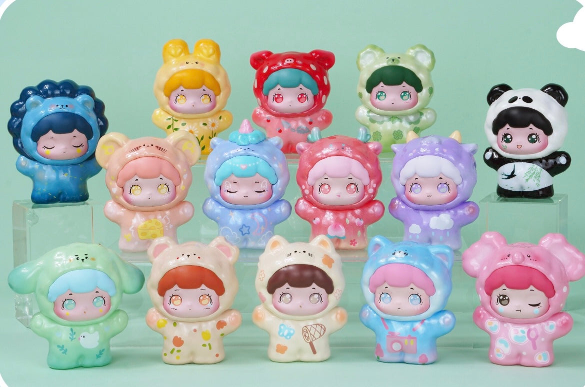 Baobao Spring Outing Season Plush Size Mini Bean-Spring Peach